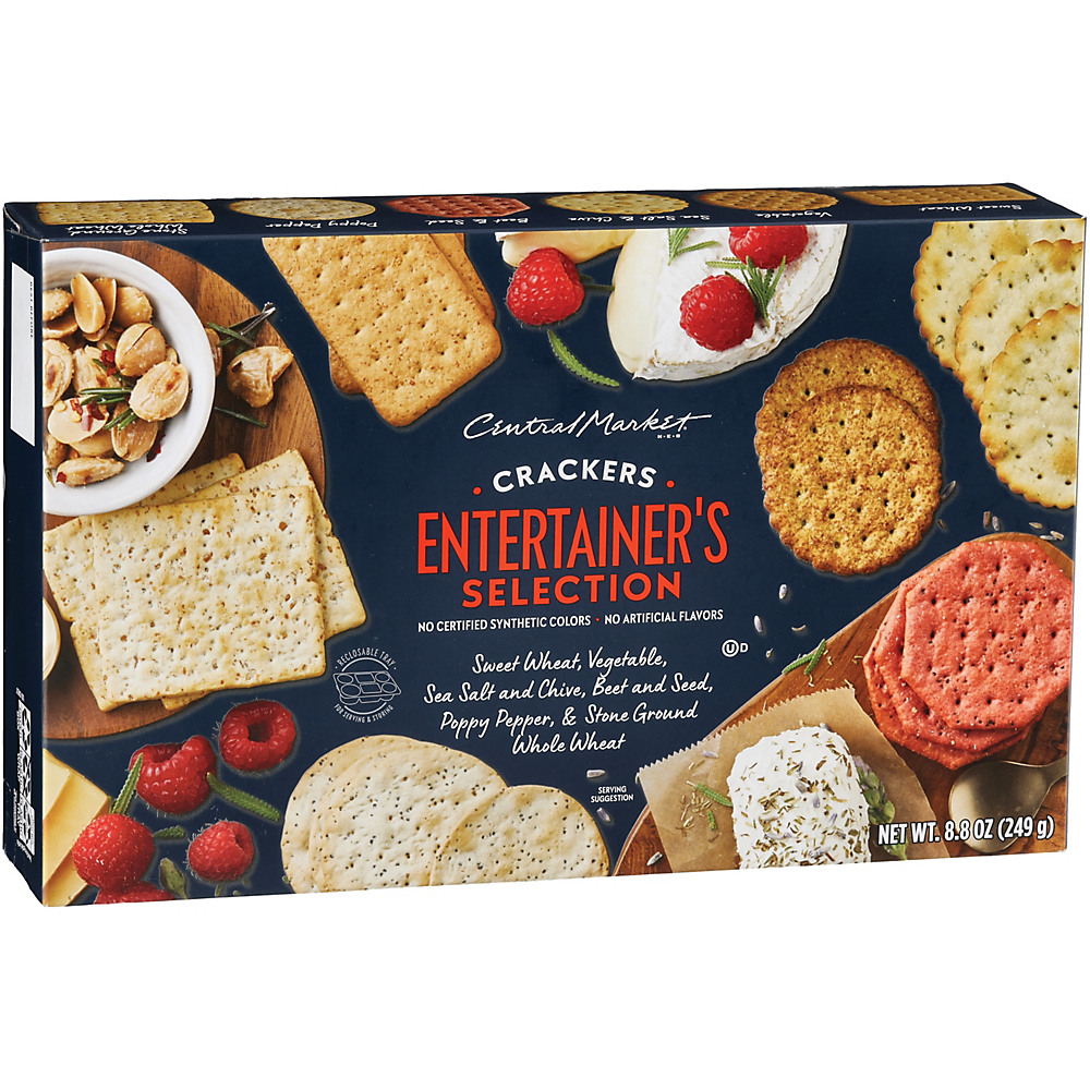 Calories in Central Market Entertainer's Selection Crackers, 8.8 oz