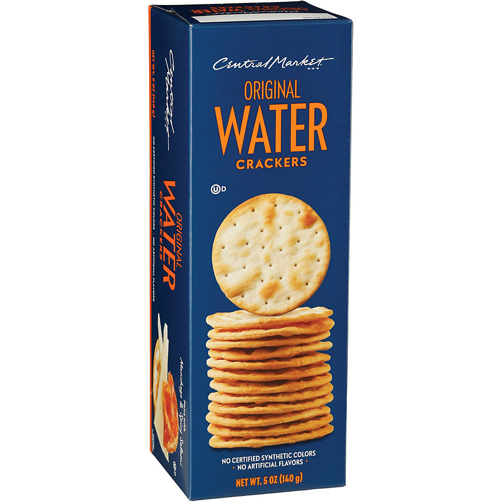 Calories in Central Market Original Water Crackers, 5 oz