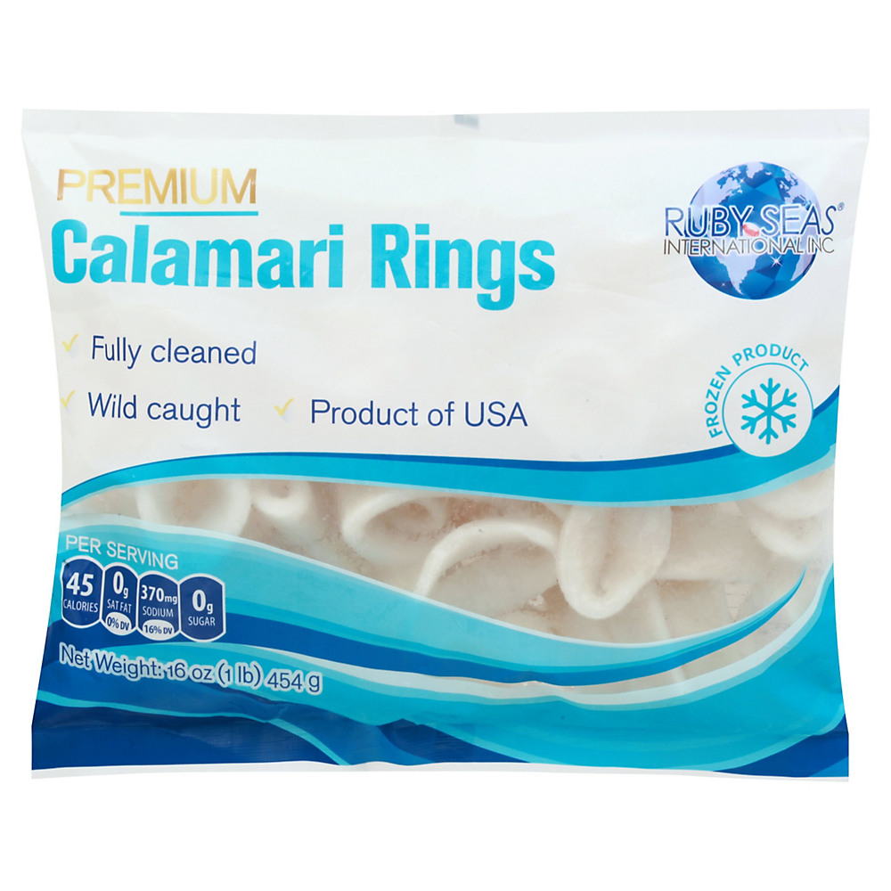 Calories in Frozen Raw Calamari Rings, Wild Caught, 16 oz