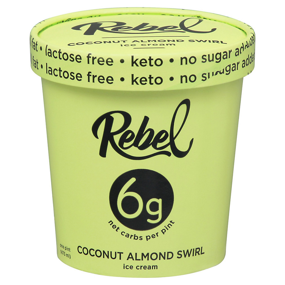 Calories in Rebel Coconut Almond Swirl Ice Cream, 1 pt
