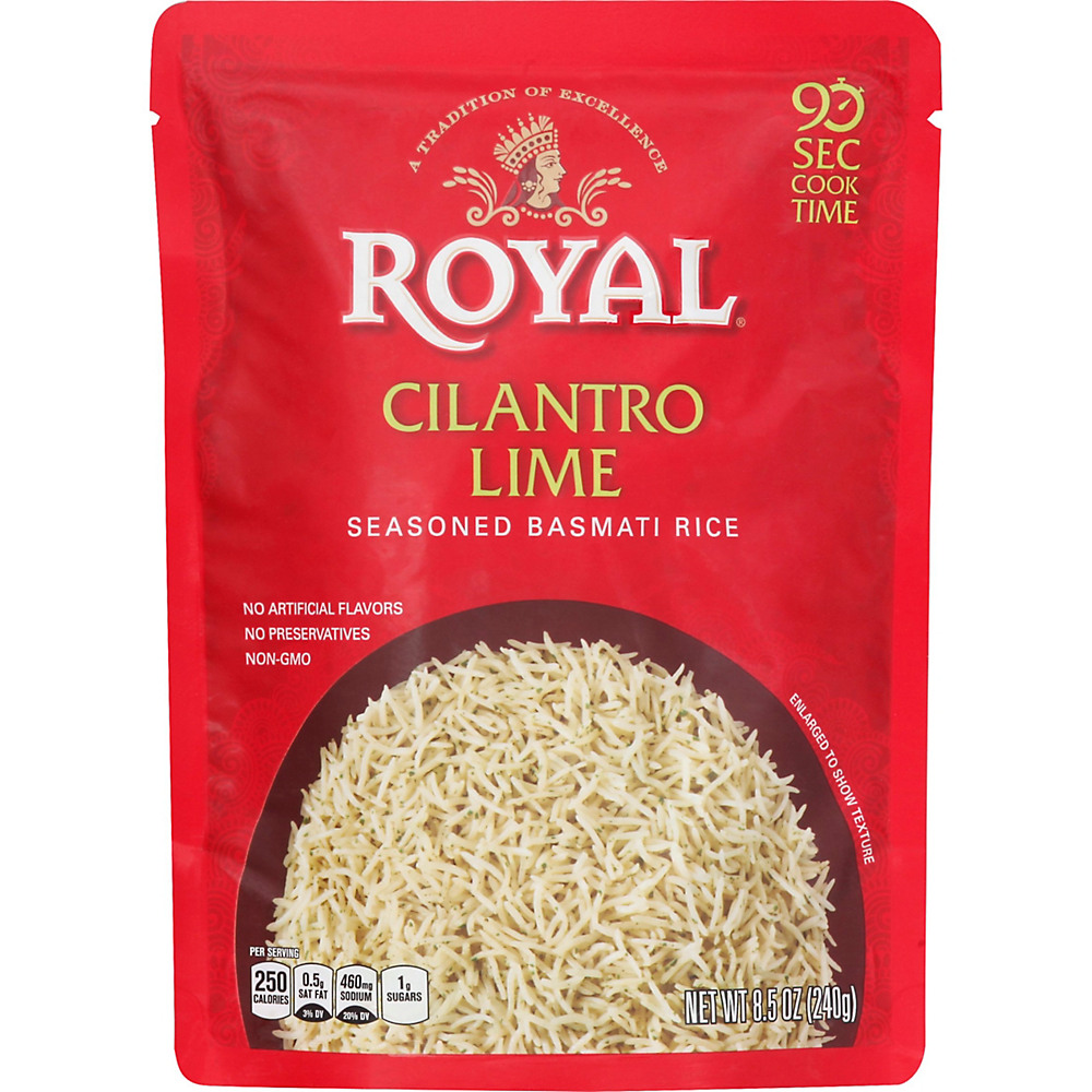 Calories in Royal Cilantro Lime Seasoned Basmati Rice, 8.5 oz
