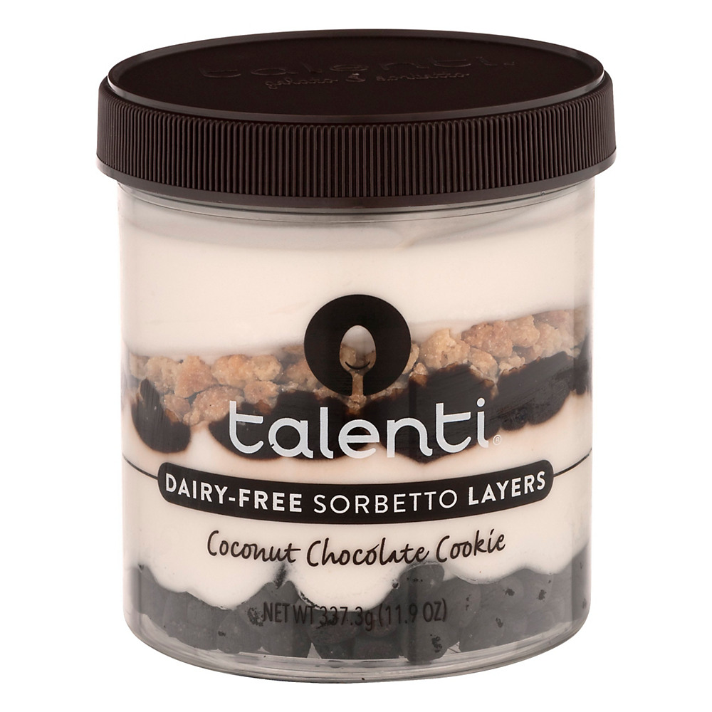 Calories in Talenti Coconut Chocolate Cookie Dairy-Free Sorbetto Layers, 11.9 oz