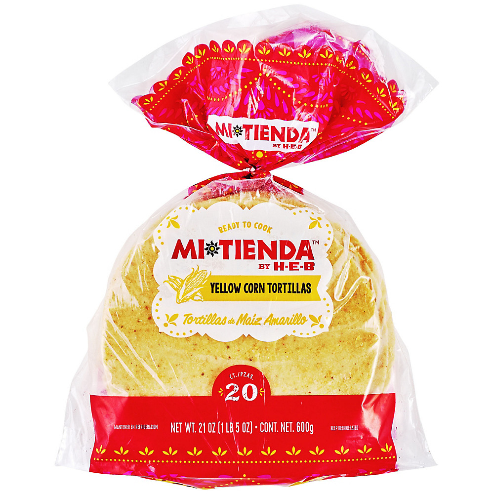 Calories in H-E-B Mi Tienda Ready To Cook Yellow Corn Tortillas, 20 ct