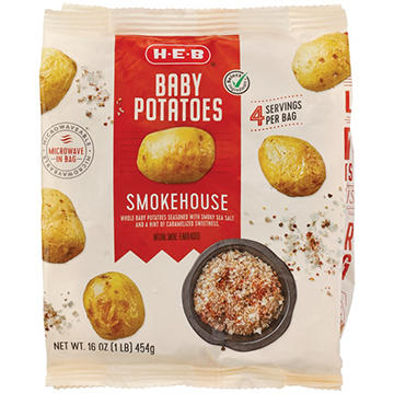 H-E-B Frozen Baby Potatoes - Smokehouse, 16 oz