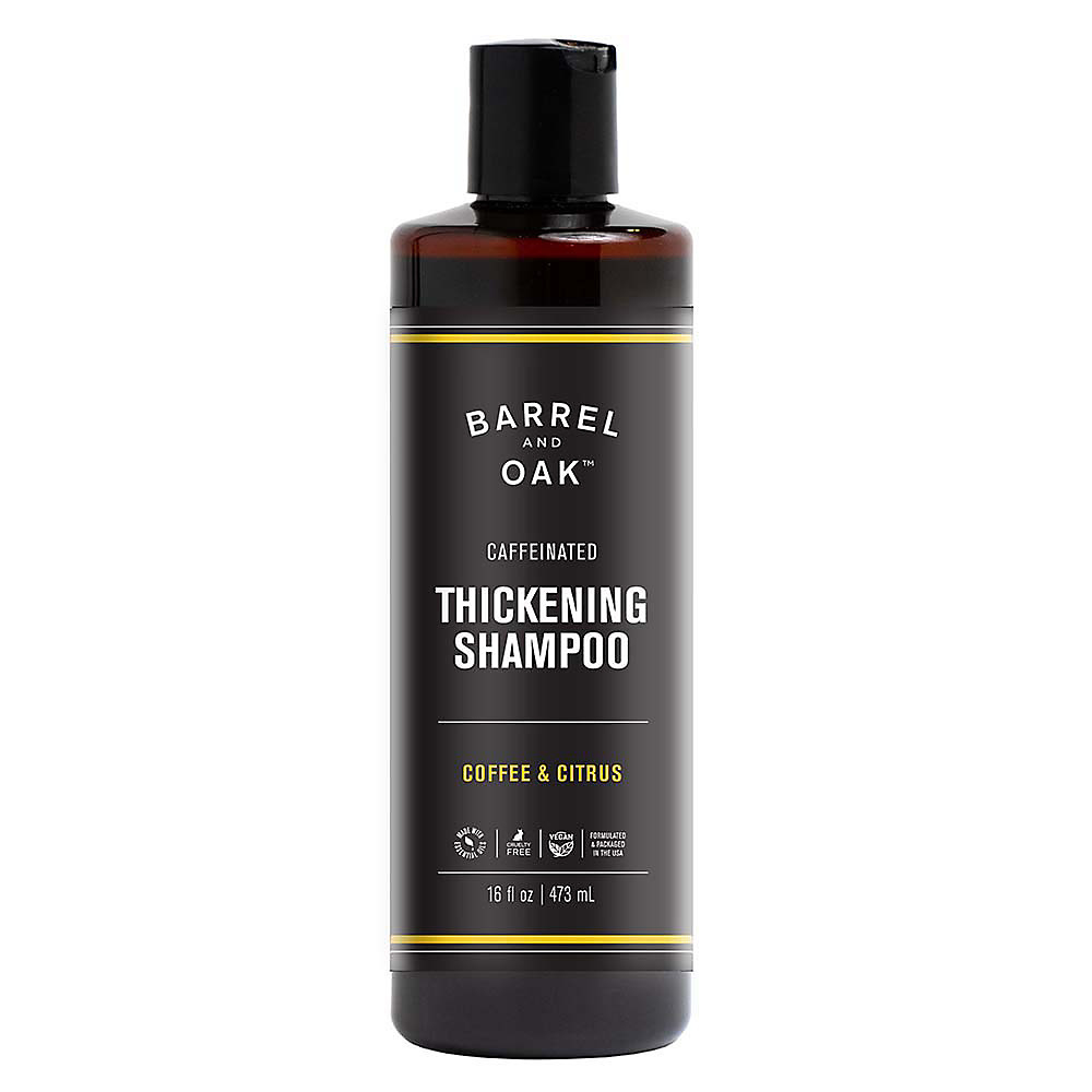 Calories in Barrel And Oak Men Caffeinated Thickening Shampoo Coffee & Citrus, 16 oz