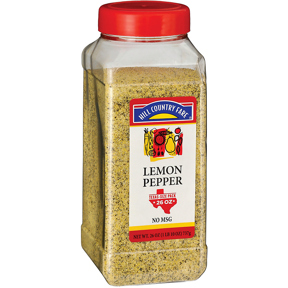 Calories in Hill Country Fare Lemon Pepper Value Size, 26 oz