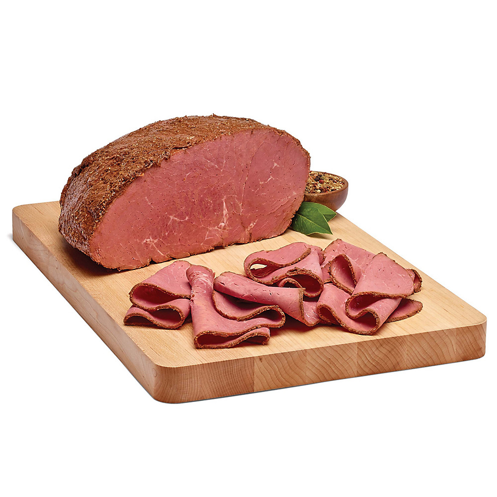 Calories in H-E-B Uncured Cooked Pastrami, Sliced, lb