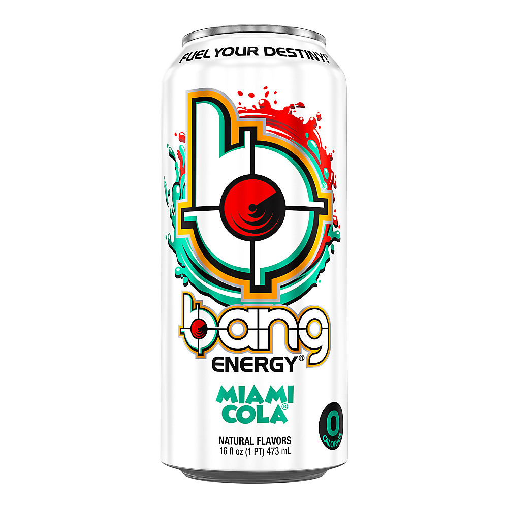Calories in Bang Miami Cola Energy Drink, 16 oz