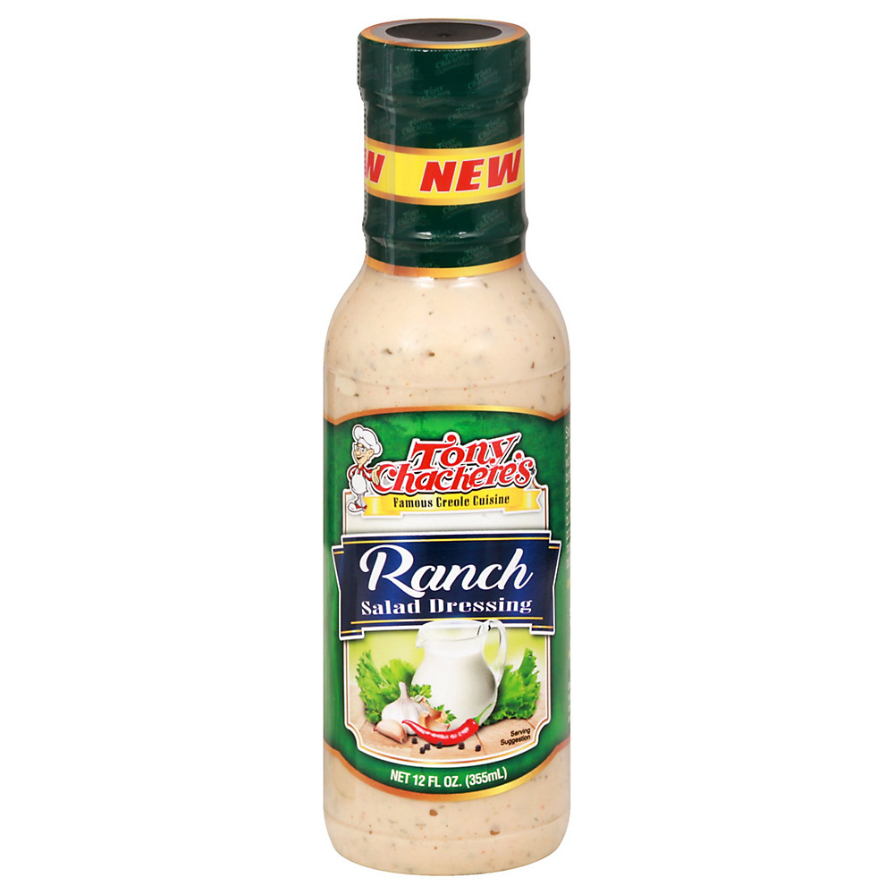 Calories in Tony Chachere's Creole Style Ranch Salad Dressing, 12 oz