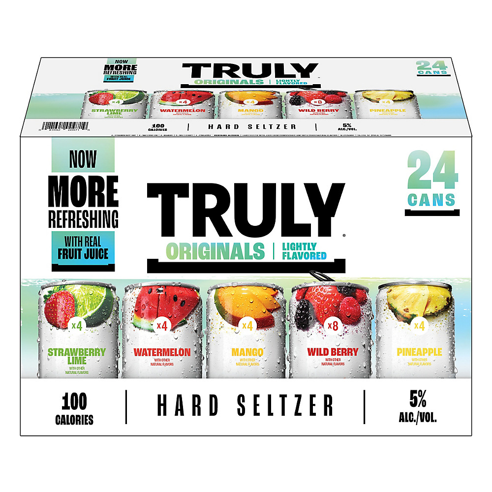 Calories in Truly Hard Seltzer Variety Pack 12 oz Cans, 24 pk