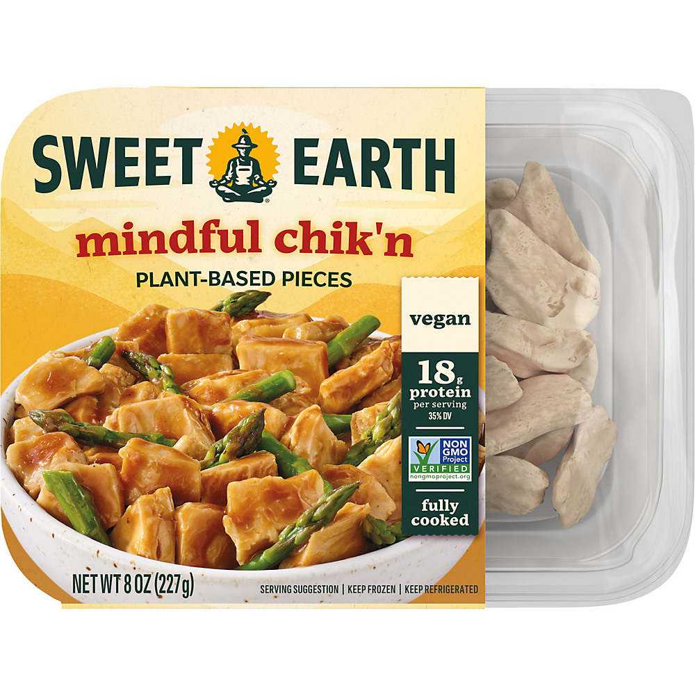 Calories in Sweet Earth Mindful Plant Based Chik'n Strips, 8 oz