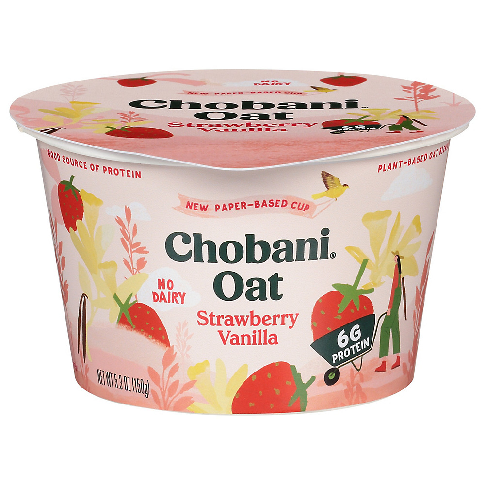 Calories in Chobani Oat Strawberry Vanilla Yogurt, 5.3 oz