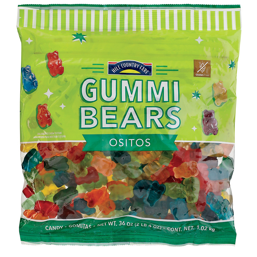 Calories in Hill Country Fare Gummi Bears, 36 oz