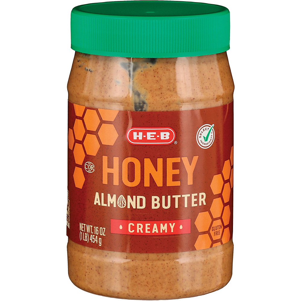 Calories in H-E-B Select Ingredients Honey Almond Butter, 16 oz