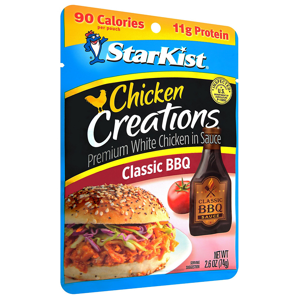 Calories in StarKist Chicken Creations Classic BBQ Pouch, 2.6 oz