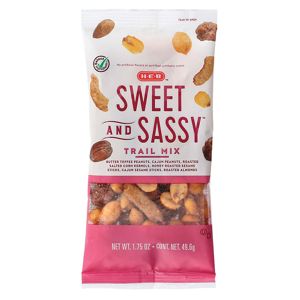 Calories in H-E-B Select Ingredients Sweet & Sassy Trail Mix, 1.75 oz