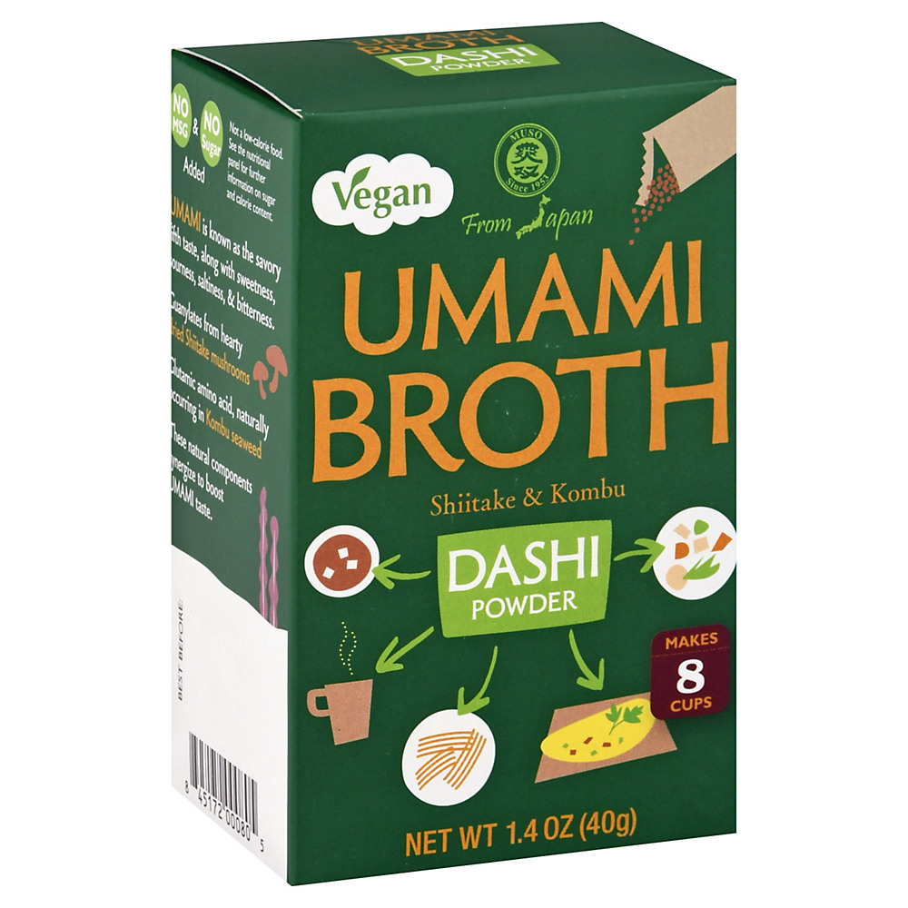 Calories in Muso Vegan Broth Unami, 1.4 oz