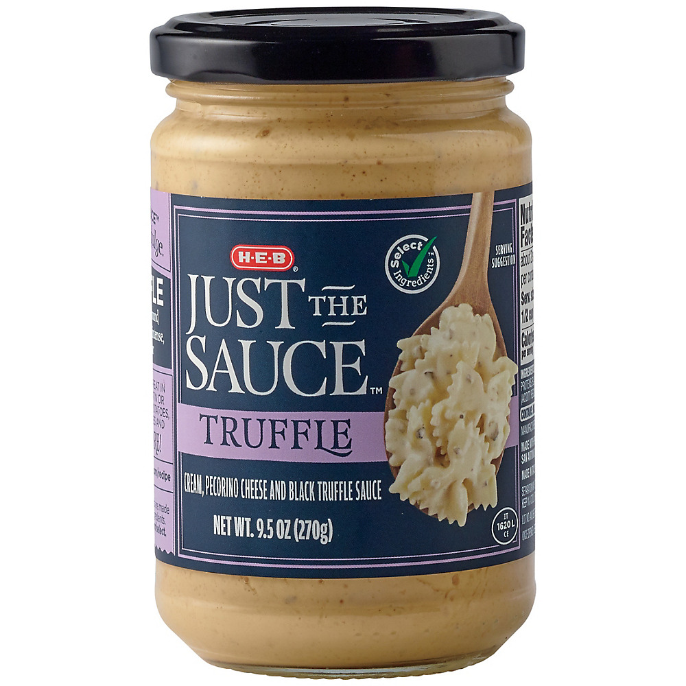 Calories in H-E-B Select Ingredients Truffle Just the Sauce, 9.5 oz
