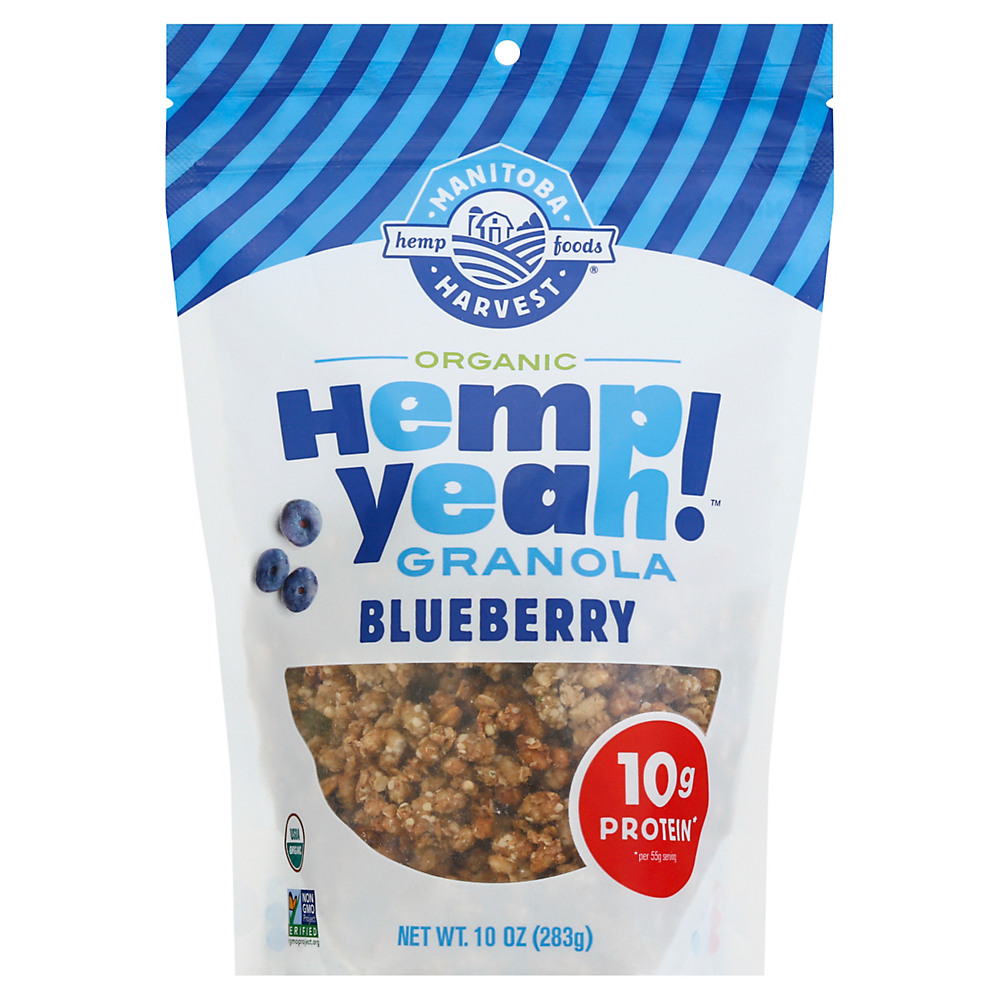 Calories in Manitoba Harvest Hemp Yeah! Blueberry Granola, 10 oz