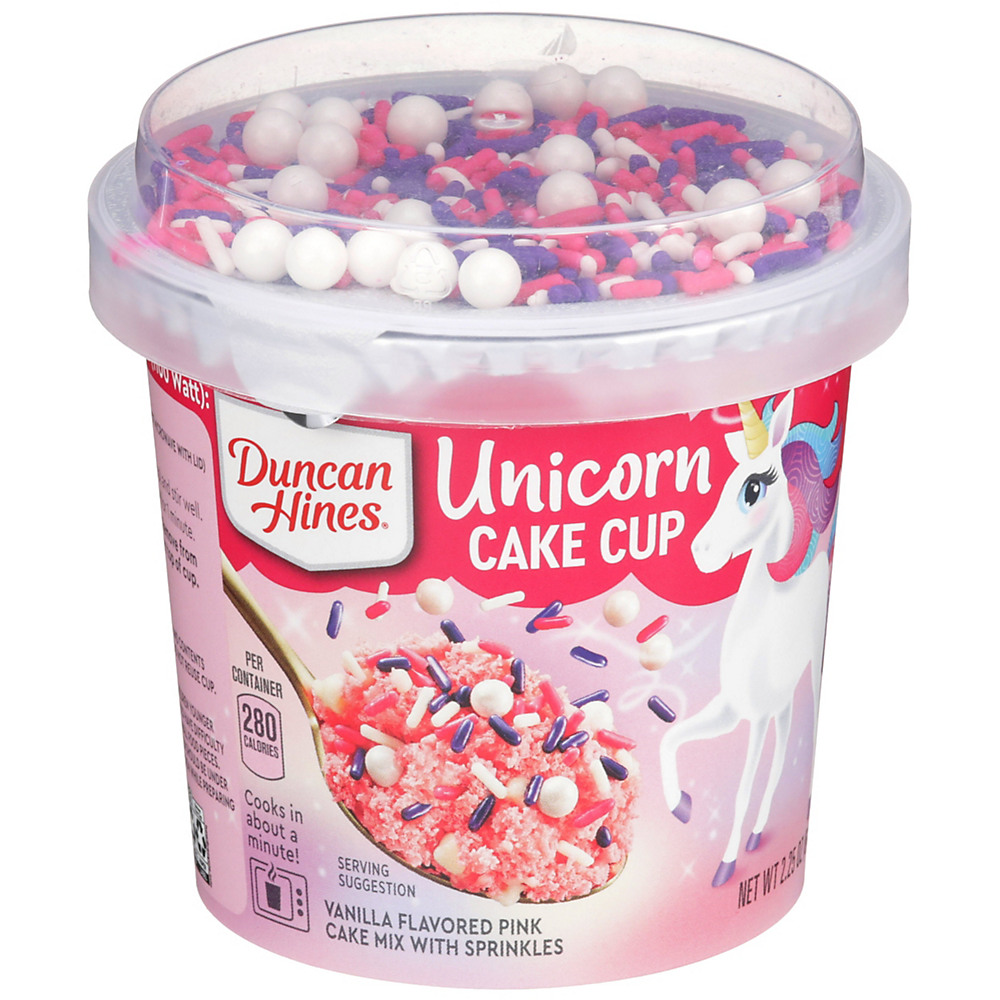 Calories in Duncan Hines Unicorn Cake Cup, 2.25 oz