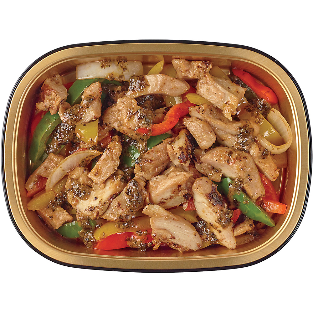 Calories in H-E-B Meal Simple Fajita Chicken Thighs with Peppers & Onions, Avg. 0.65 lb