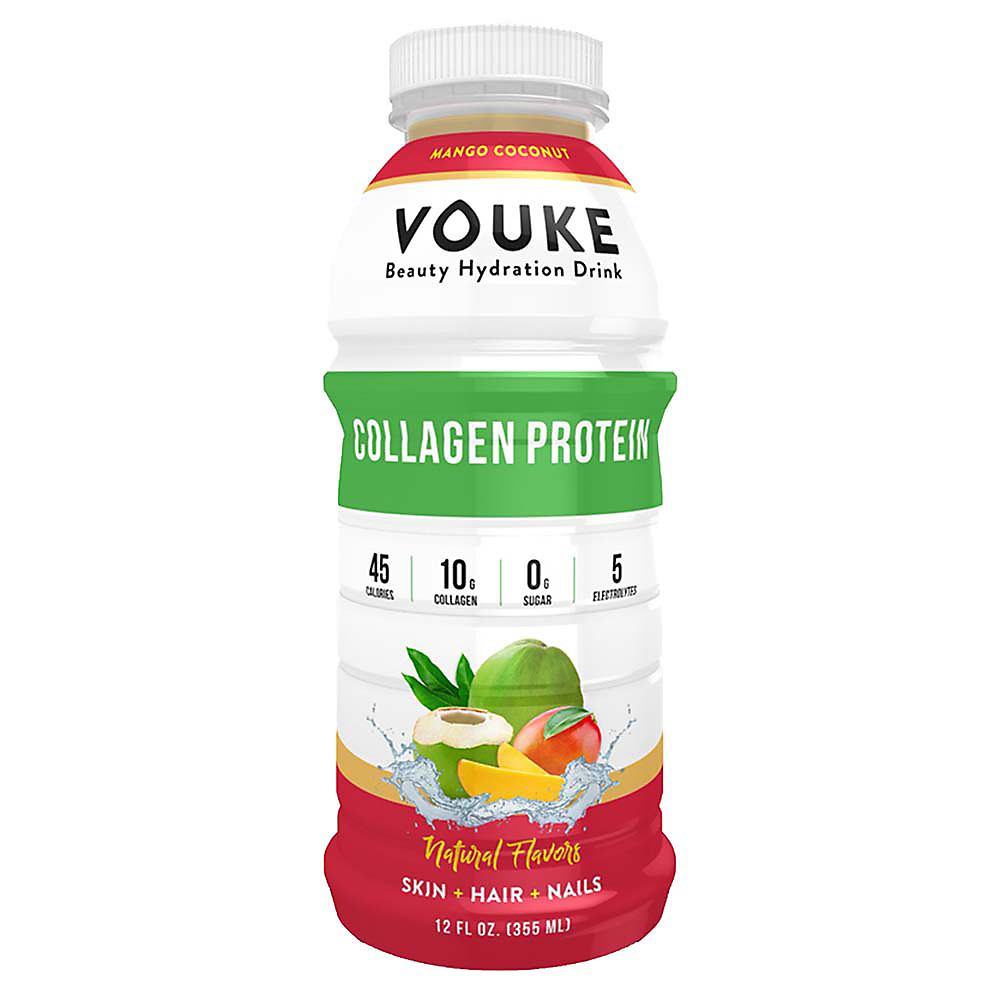 Calories in Vouke Mango Coconut Collagen Drink, 12 oz