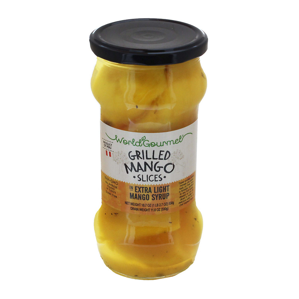 Calories in World Gourmet Grilled Mango Slices, 18.7 oz