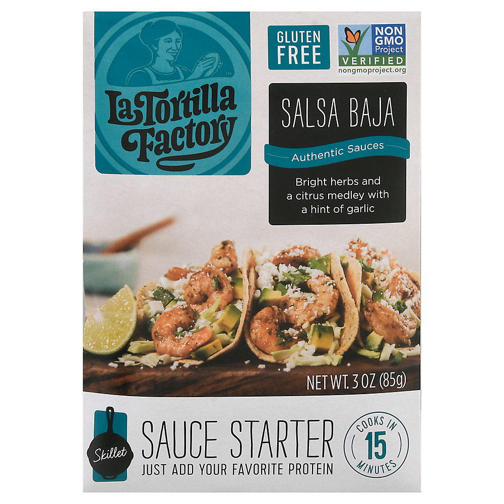 Calories in La Tortilla Factory Salsa Baja Skillet Sauce Starter, 3 oz