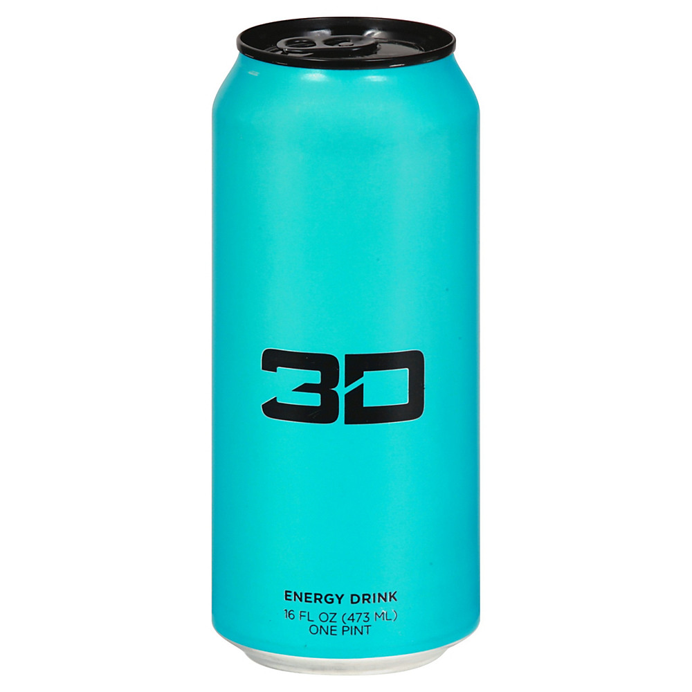 Calories in 3D Berry Blue Energy Drink, 16 oz