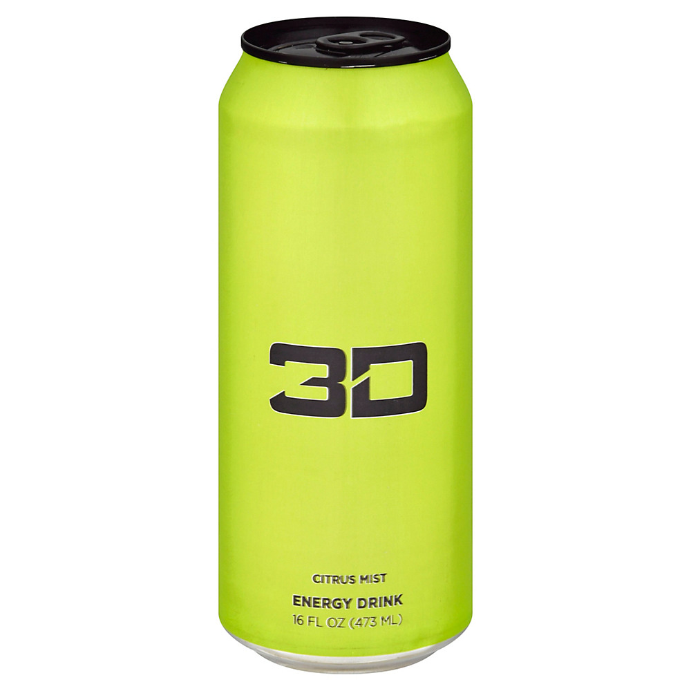 Calories in 3D Citrus Dew Energy Drink, 16 oz
