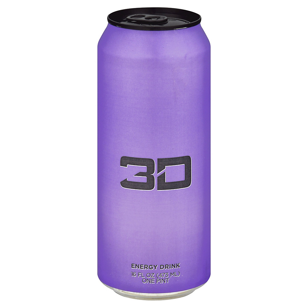 Calories in 3D Grape Energy Drink, 16 oz