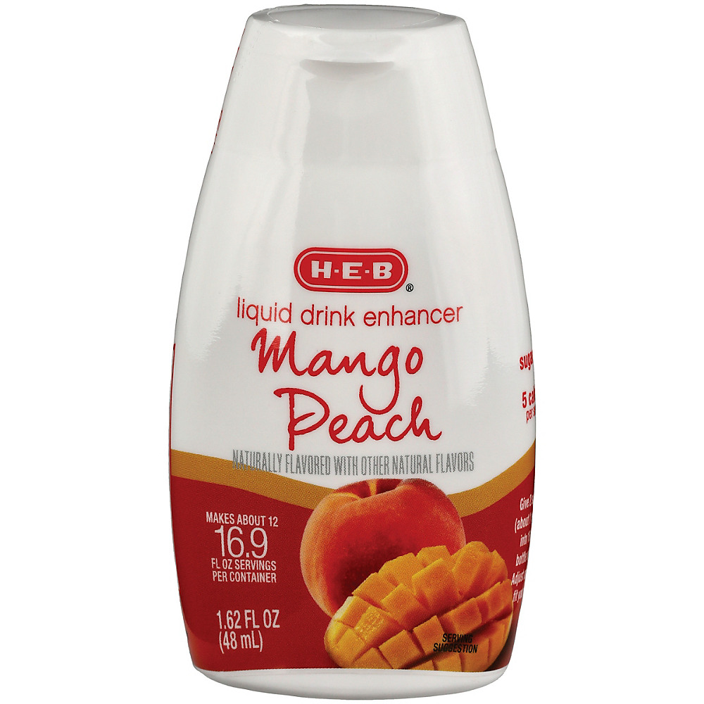 Calories in H-E-B Mango Peach Liquid Beverage Enhancer, 1.62 oz