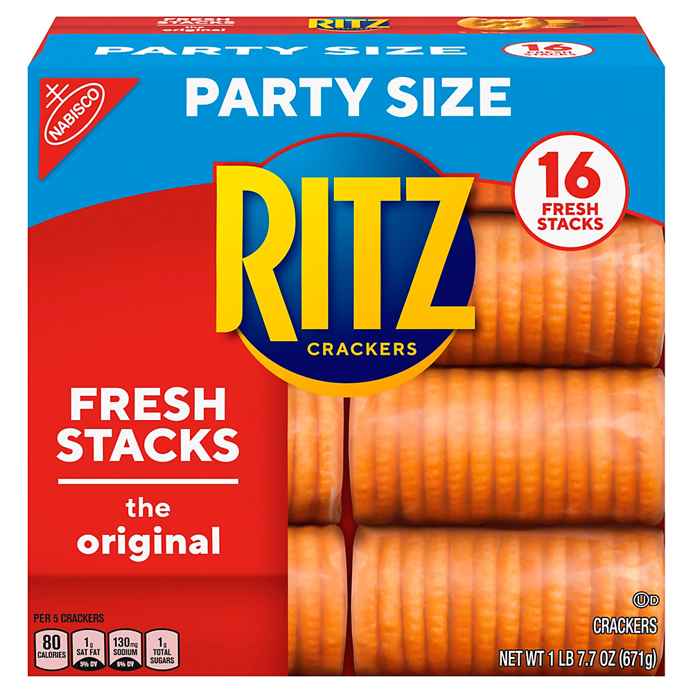 Calories in Ritz Party Size Fresh Stacks, 16 ct