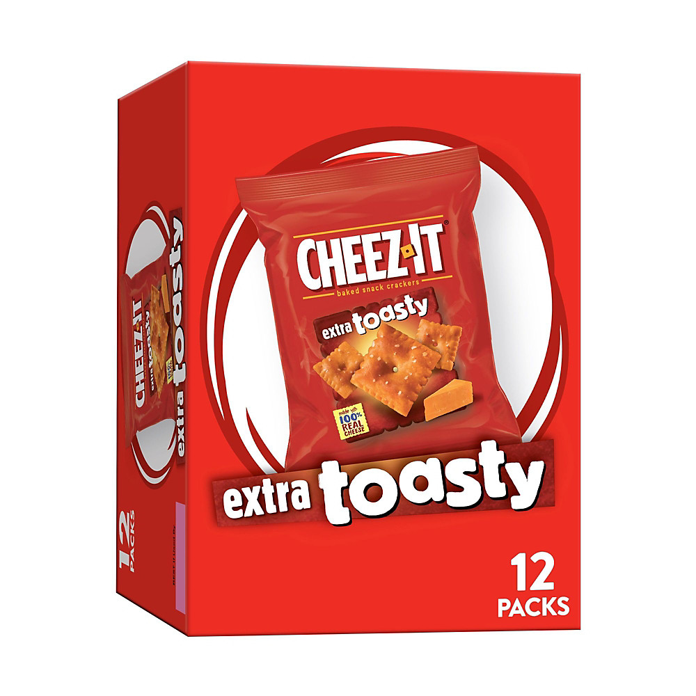 Calories in Sunshine Cheez-it Extra Toasty Baked Snack Crackers Caddy, 12 ct