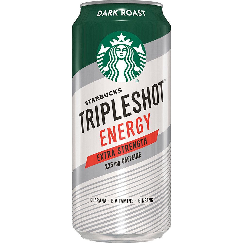 Calories in Starbucks Triple Shot Energy Extra Strength Dark Roast Coffee Beverage, 15 oz