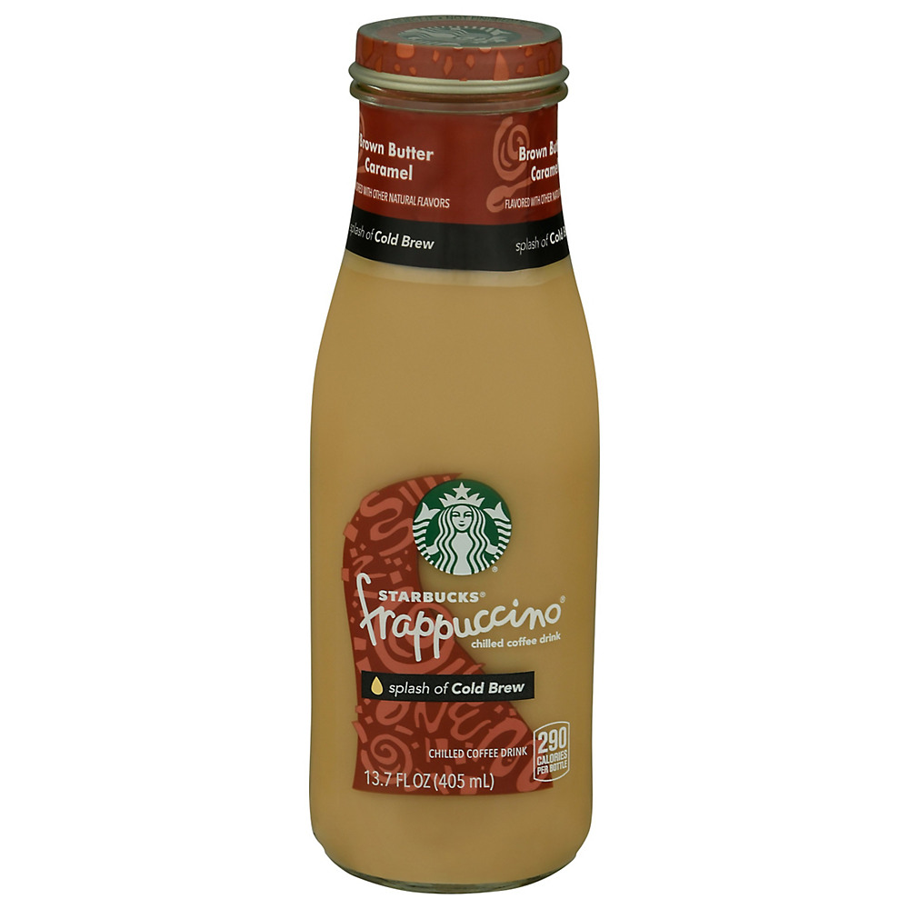 Calories in Starbucks Frappuccino Brown Butter Caramel Coffee Drink, 13.7 oz
