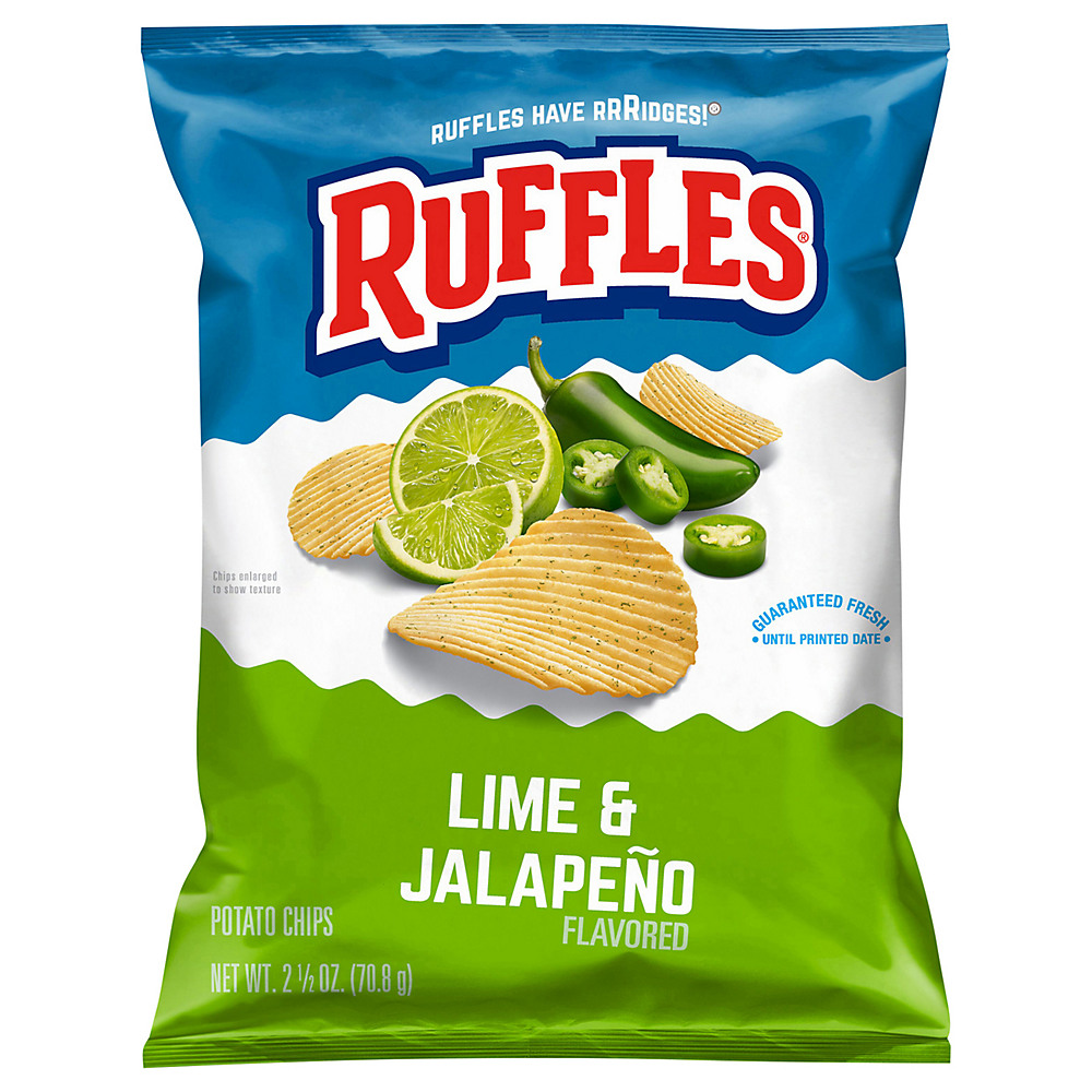 Calories in Ruffles Lime and Jalapeno Potato Chips, 2.5 oz