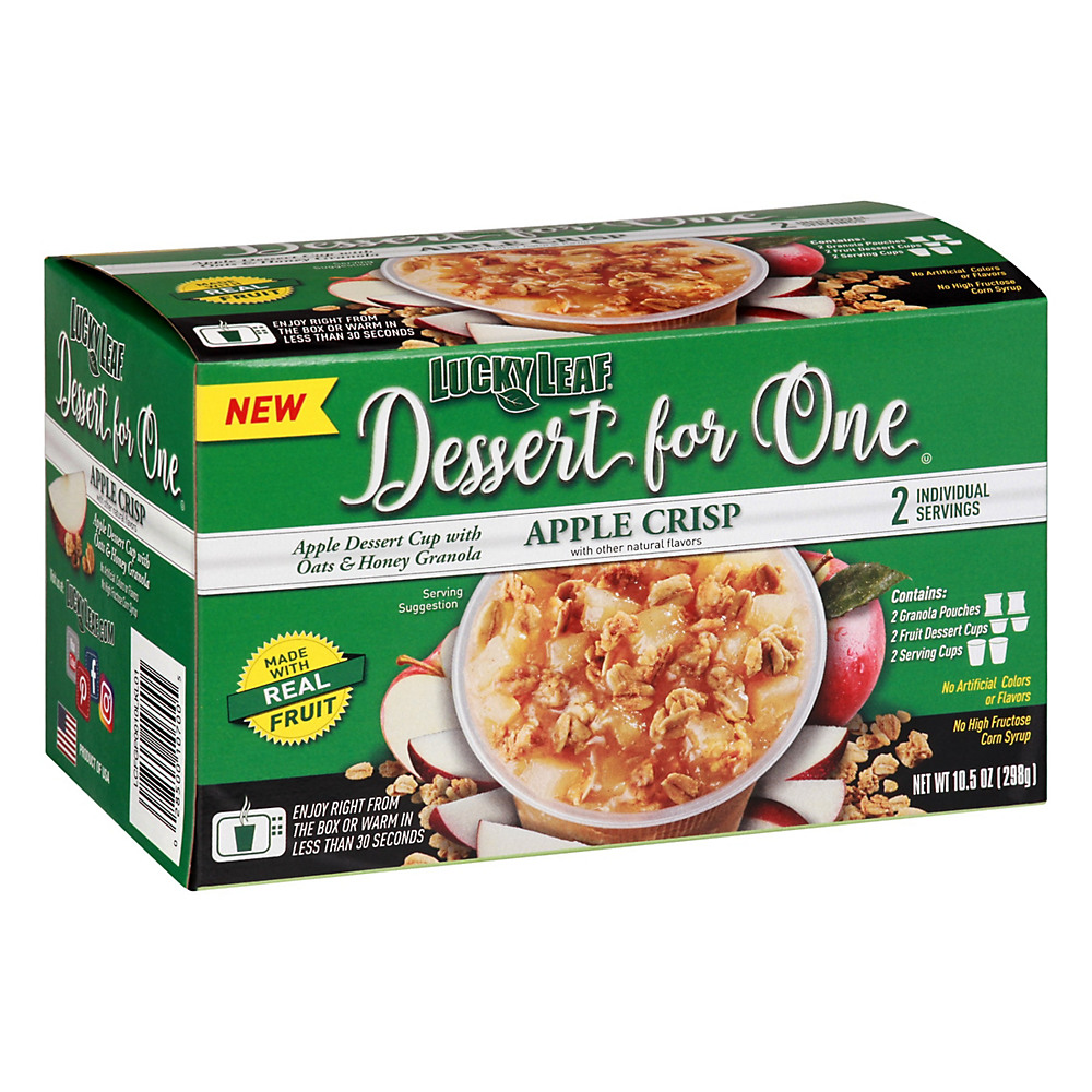 Calories in Lucky Leaf Dessert for One Apple Crisp Cups, 10.50 oz
