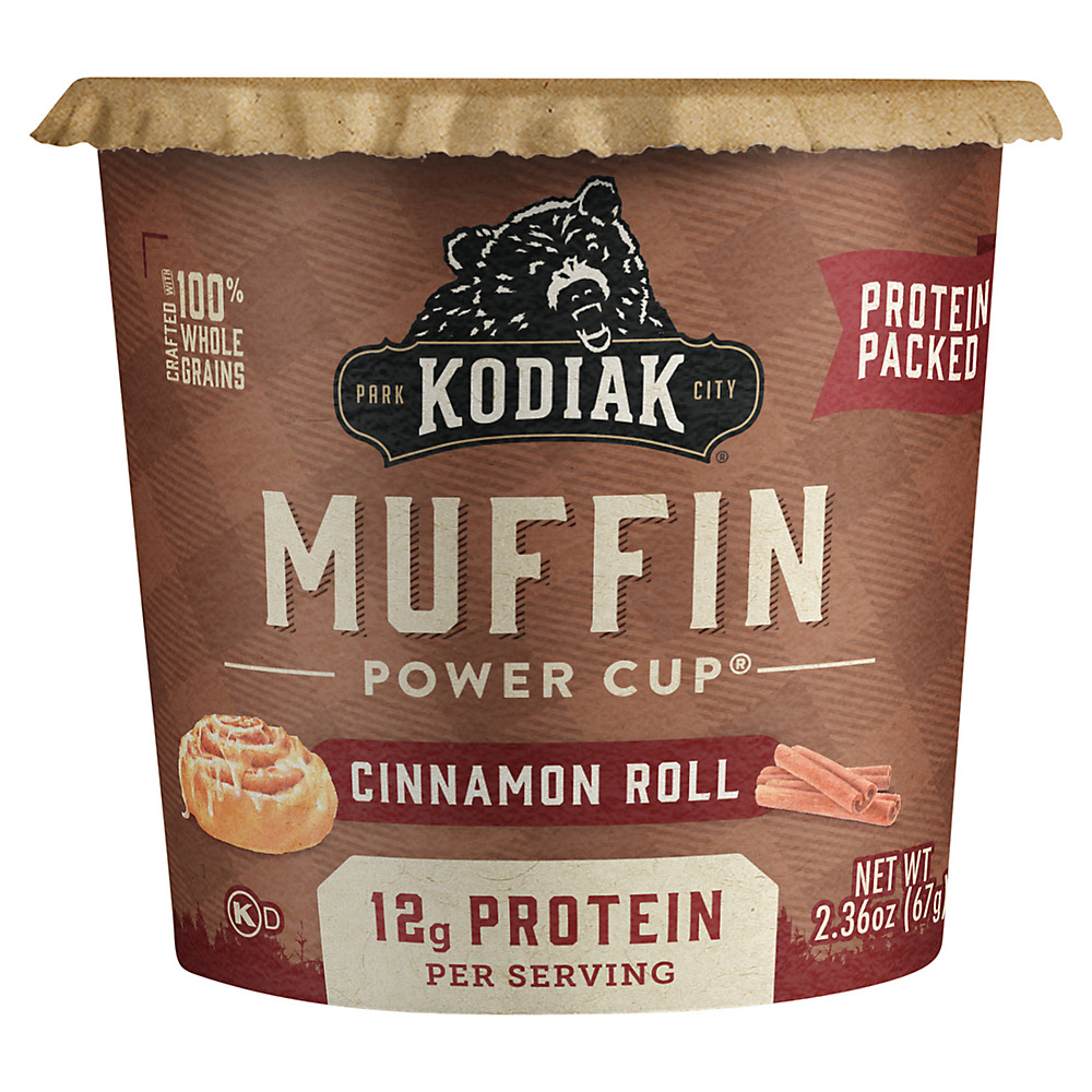 Calories in Kodiak Cakes Power Cup Muffin Unleashed Cinnamon Roll, 2.36 oz