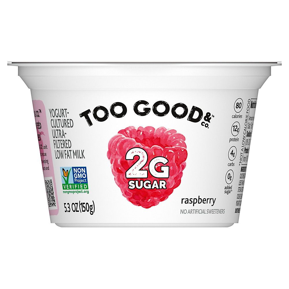 Calories in Two Good Lowfat Lower Sugar Raspberry Greek Yogurt, 5.3 oz