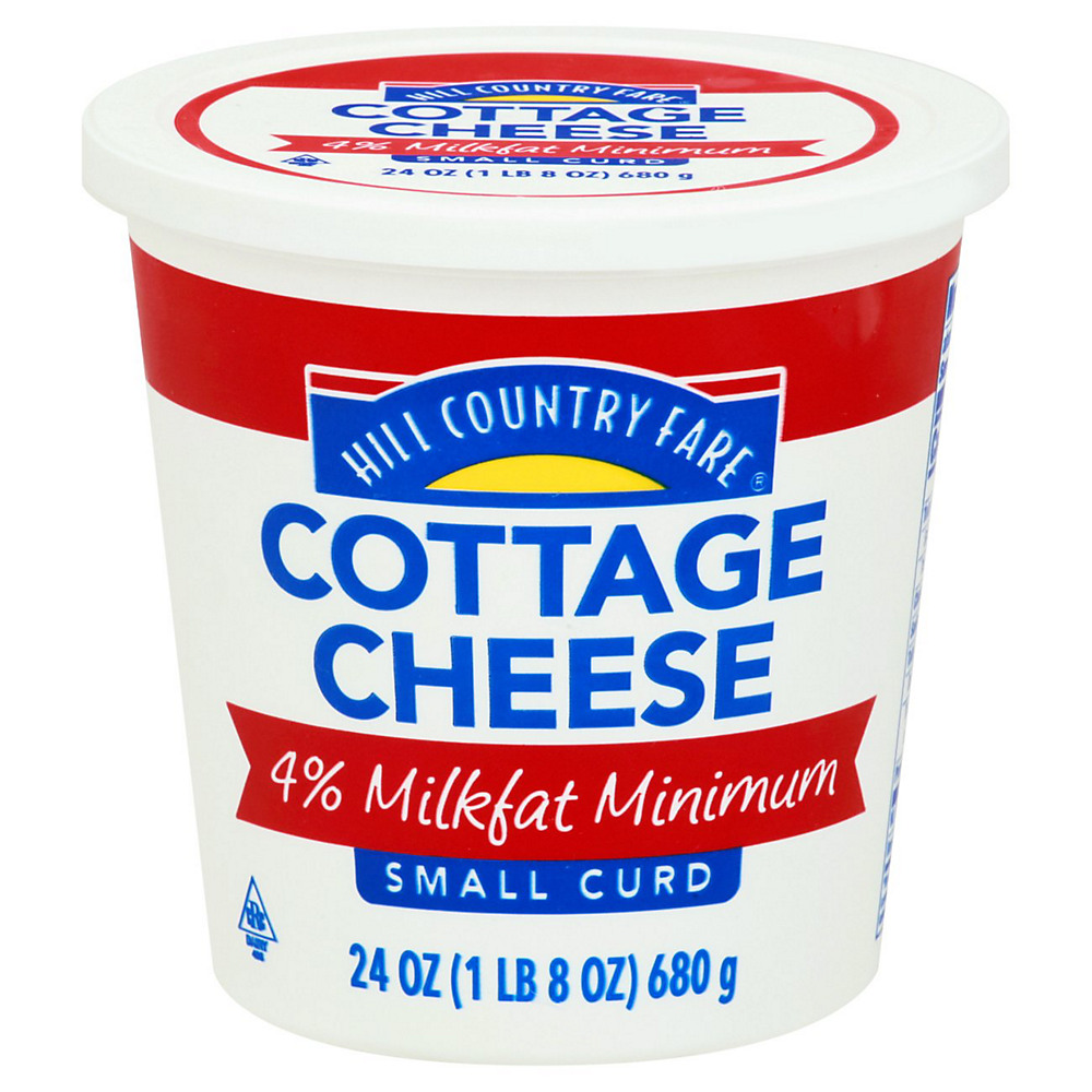 Calories in Hill Country Fare 4% Small Curd Cottage Cheese, 24 oz