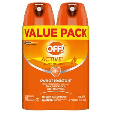 Off! Active Insect Repellent I, 12 oz, 2 ct