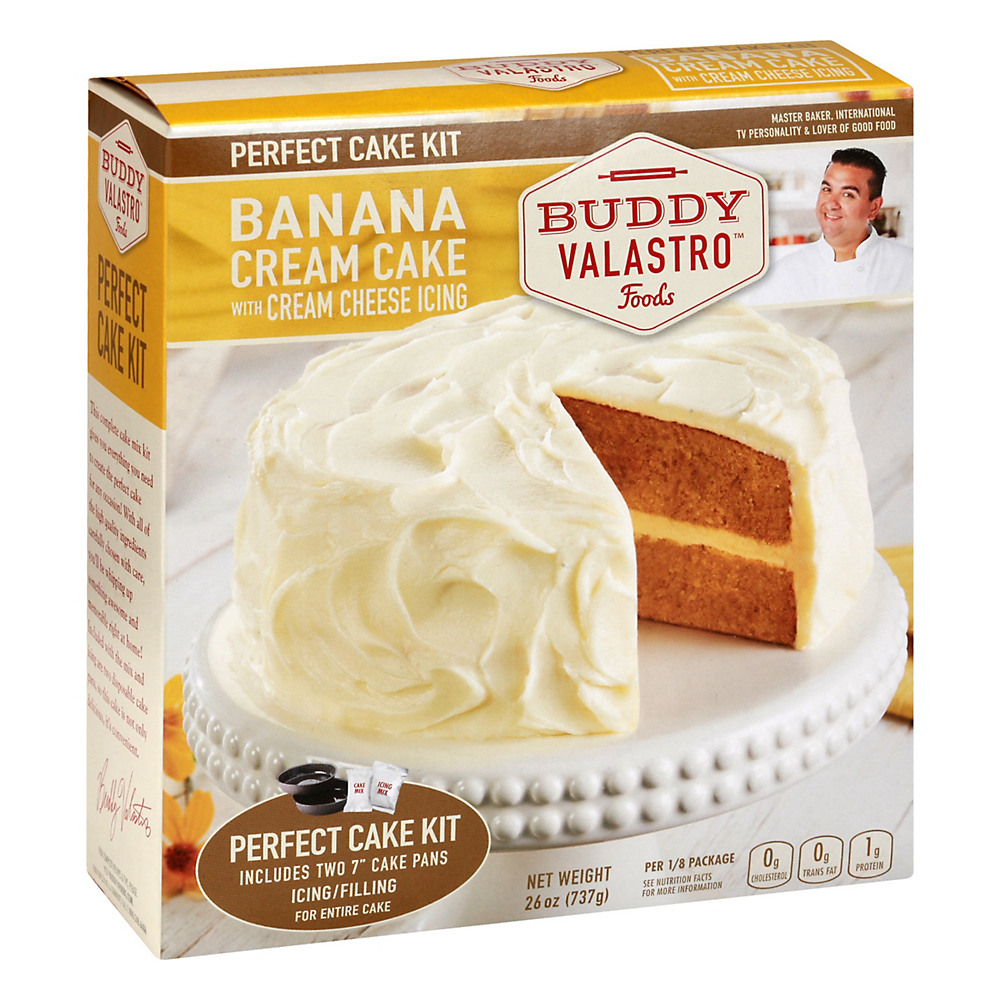 Calories in Buddy Valastro Foods Banana Cream Cake Cream Cheese Icing, 26 oz
