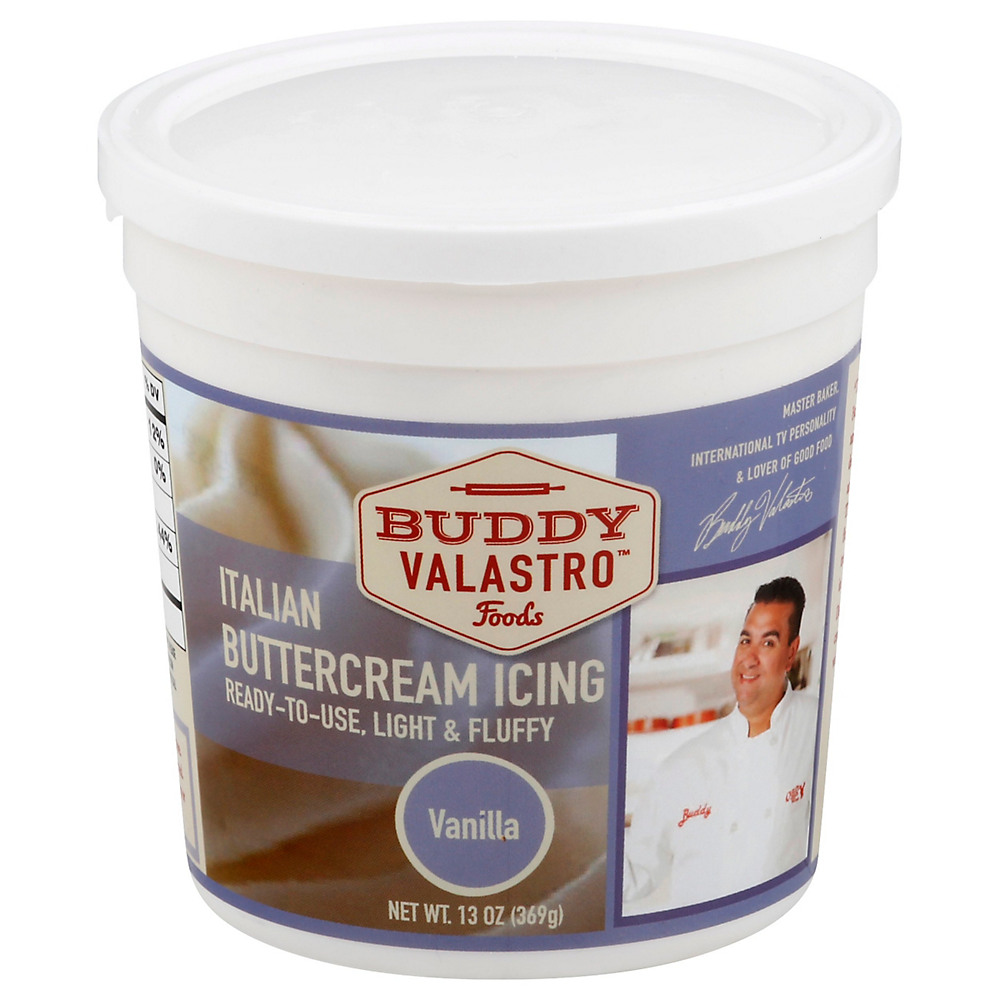 Calories in Buddy Valastro Foods Vanilla Italian Buttercream Icing, 13 oz