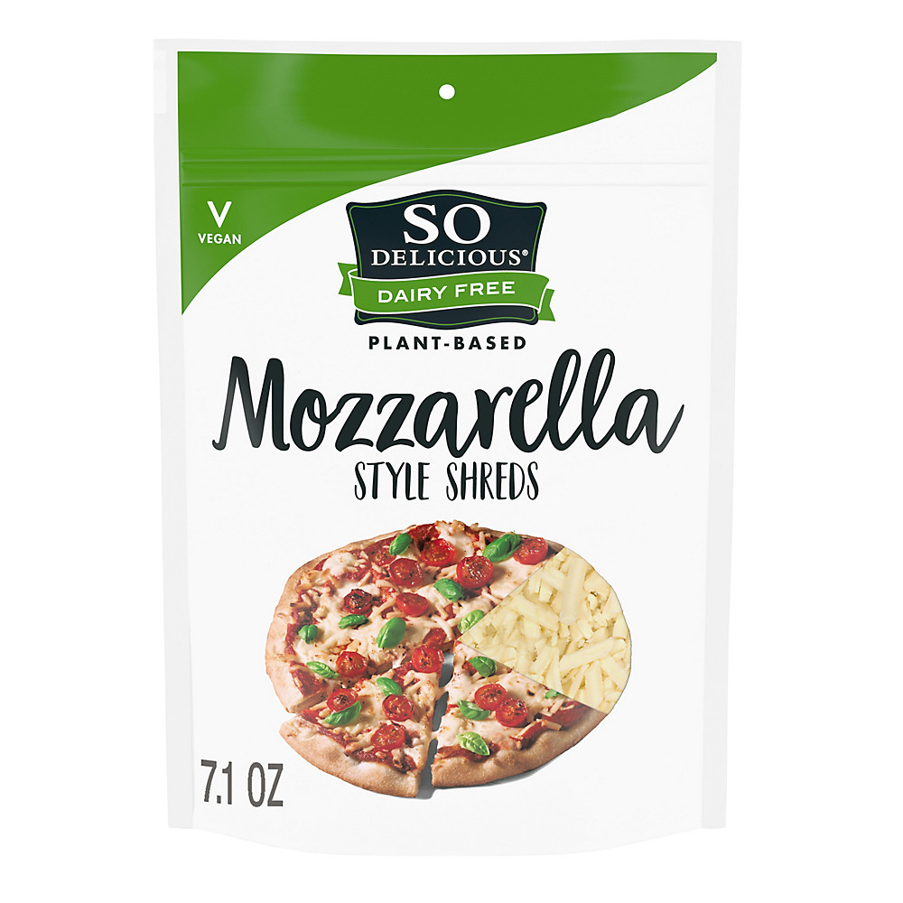 Calories in So Delicious Dairy Free Mozzarella Cheese, Shredded, 7.1 oz