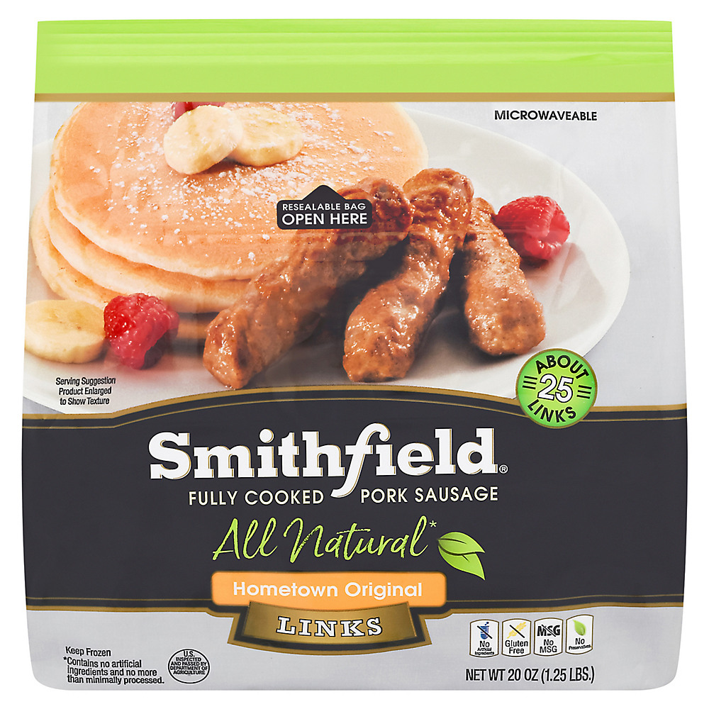 Calories in Smithfield Fully Cooked All Natural Hometown Original Links, 28 ct