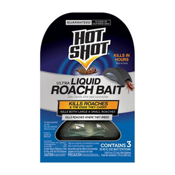Hot Shot Ultra Liquid Roach Bait, 3 ct