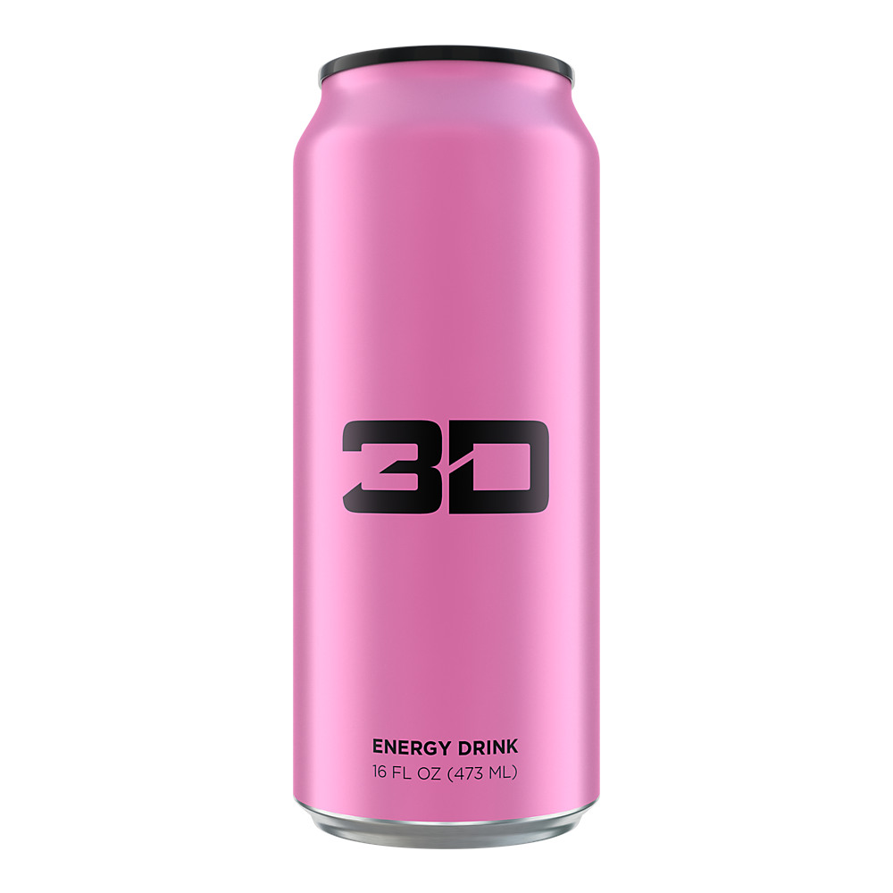 Calories in 3D Cotton Candy Energy Drink, 16 oz