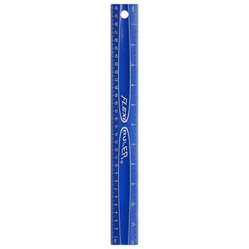It's Academic Blue Flexible Ruler, 12 in