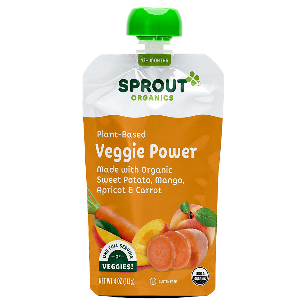Calories in Sprout Organic Veggie Power Sweet Potato With Mango, Apricot & Carrot, 4 oz